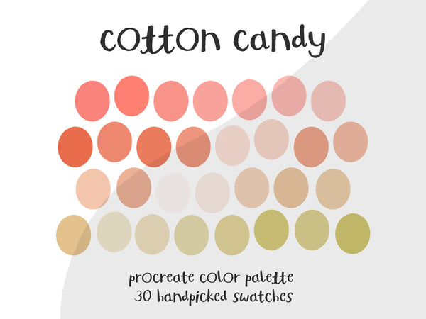 Color Palette for Procreate | Cotton Candy