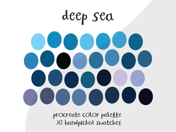 Color Palette for Procreate | Deep Sea
