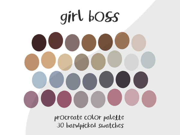 Color Palette for Procreate | Girl Boss