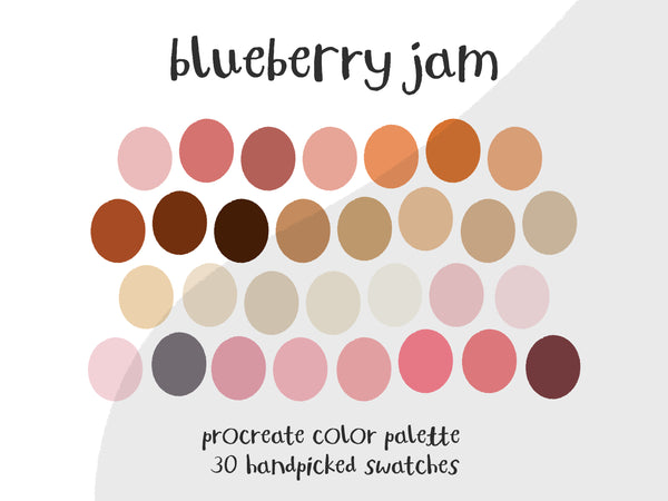 Color Palette for Procreate | Blueberry Jam