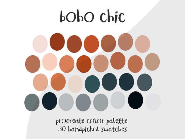 Color Palette for Procreate | Boho Chic