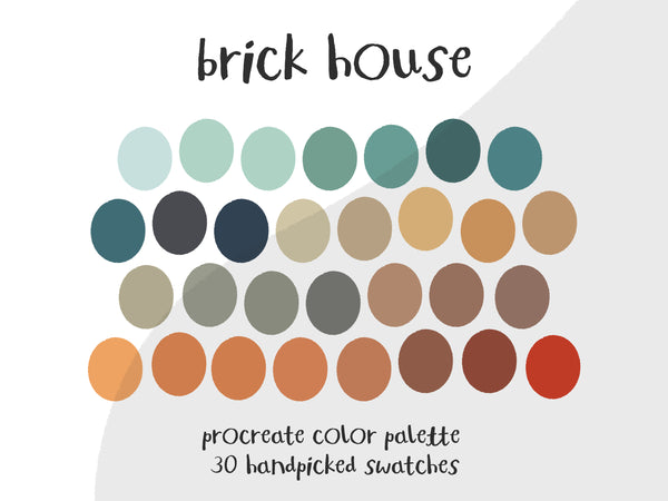 Color Palette for Procreate | Brick House