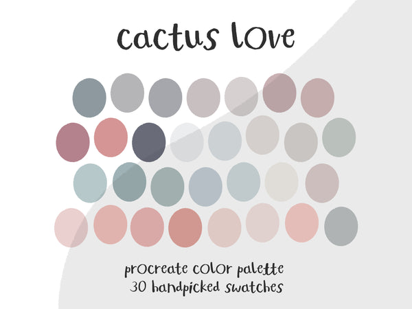 Color Palette for Procreate | Cactus Love