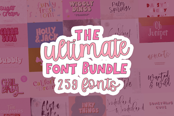 Ultimate Font Bundle | 259 Fonts
