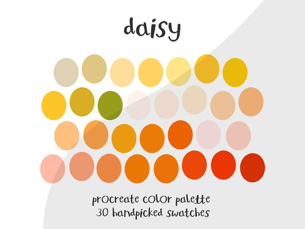 Color Palette for Procreate | Daisy