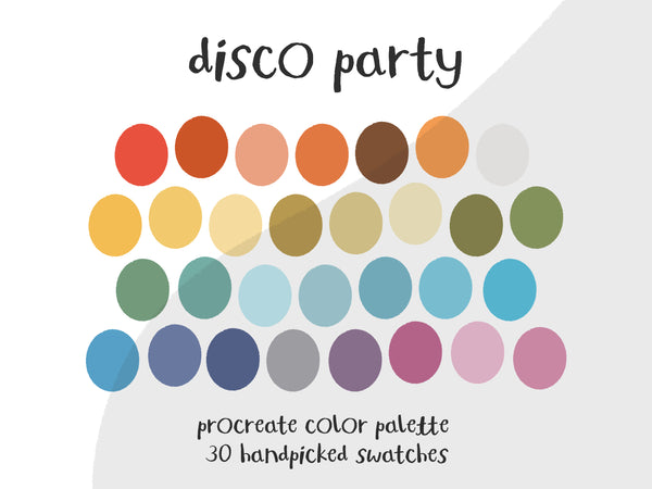 Color Palette for Procreate | Disco Party