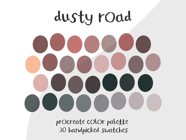 Color Palette for Procreate | Dusty Road