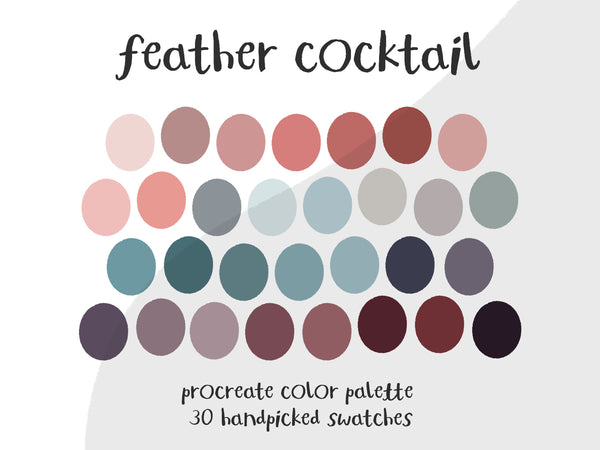 Color Palette for Procreate | Feather Cocktail