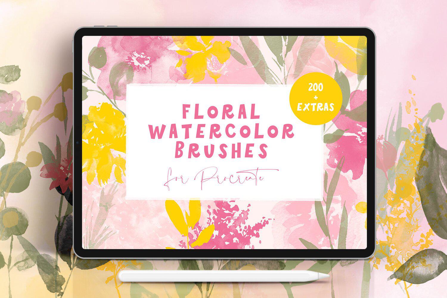 Floral Watercolour Brushes