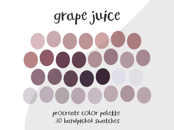 Color Palette for Procreate | Grape Juice