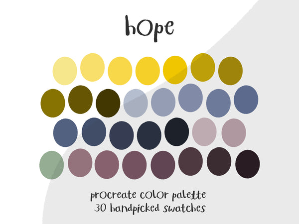 Color Palette for Procreate | Hope
