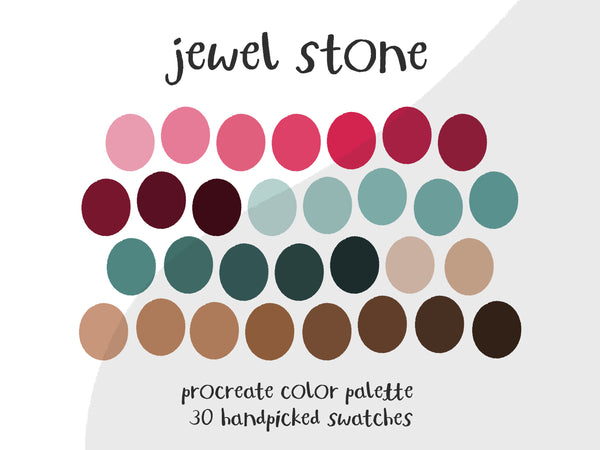 Color Palette for Procreate | Jewel Stone