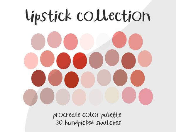 Color Palette for Procreate | Lipstick Collection