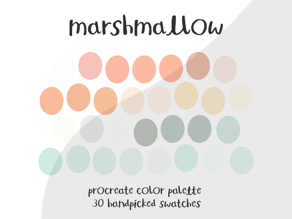 Color Palette for Procreate | Marshmallow