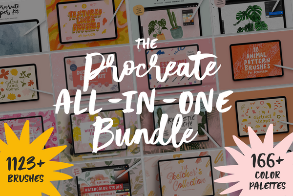 1123+ BRUSHES, 166 PALETTES & MORE | All-In-One Bundle