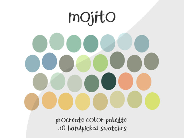 Color Palette for Procreate | Mojito