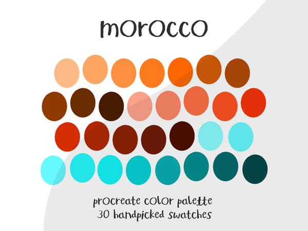 Color Palette for Procreate | Morocco