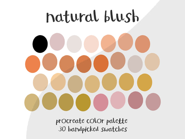 Color Palette for Procreate | Natural Blush