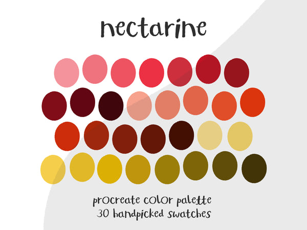 Color Palette for Procreate | Nectarine