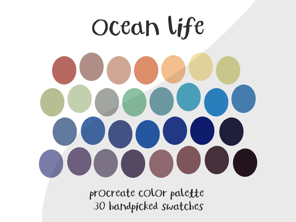 Color Palette for Procreate | Ocean Life