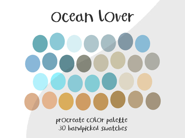 Color Palette for Procreate | Ocean Lover