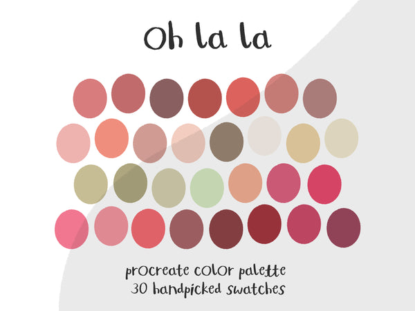 Color Palette for Procreate | Oh La La