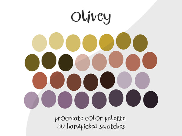 Color Palette for Procreate | Olivey
