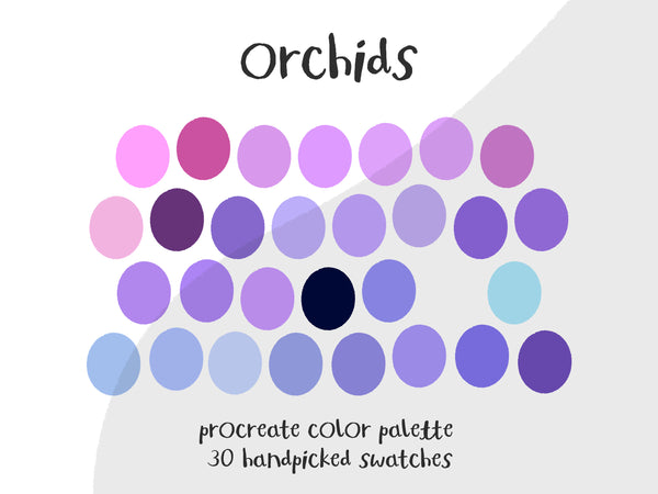 Color Palette for Procreate | Orchids