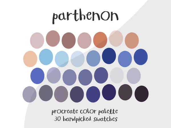Color Palette for Procreate | Parthenon