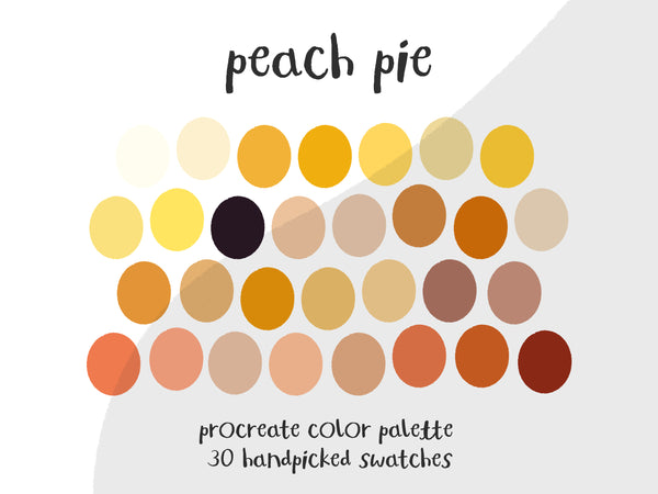 Color Palette for Procreate | Peach Pie