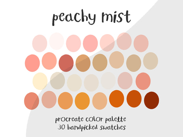 Color Palette for Procreate | Peachy Mist