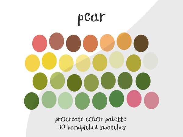 Color Palette for Procreate | Pear