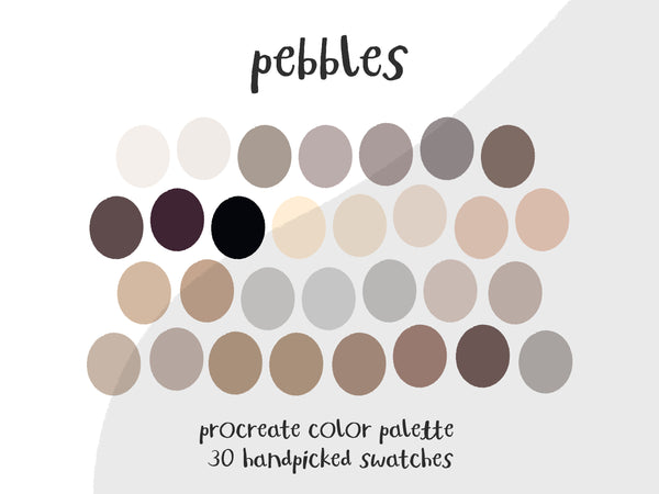 Color Palette for Procreate | Pebbles