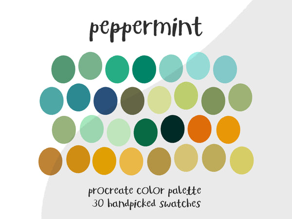 Color Palette for Procreate | Peppermint