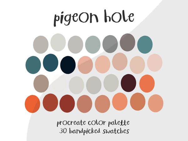 Color Palette for Procreate | Pigeon Hole