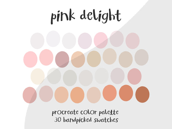 Color Palette for Procreate | Pink Delight