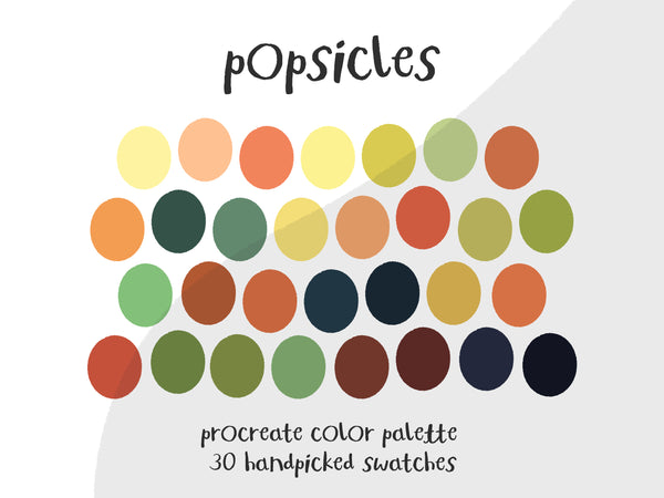 Color Palette for Procreate | Popsicles