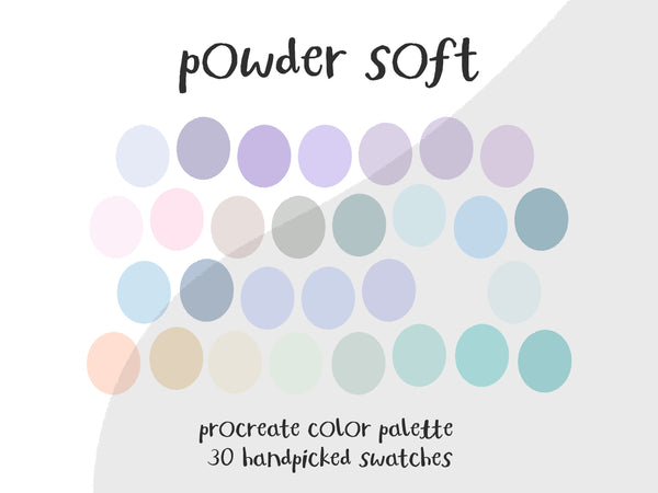Color Palette for Procreate | Powder Soft