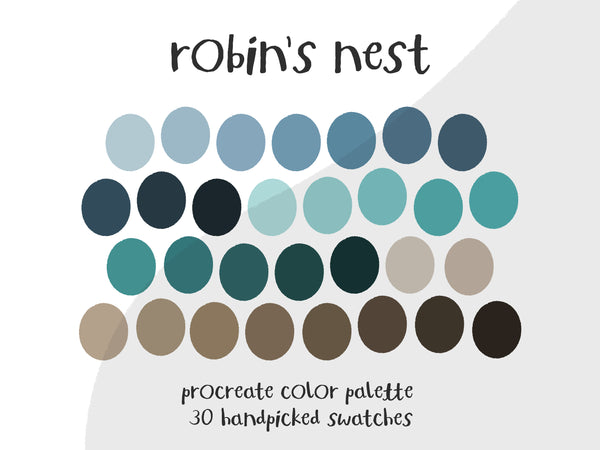Color Palette for Procreate | Robin's Nest