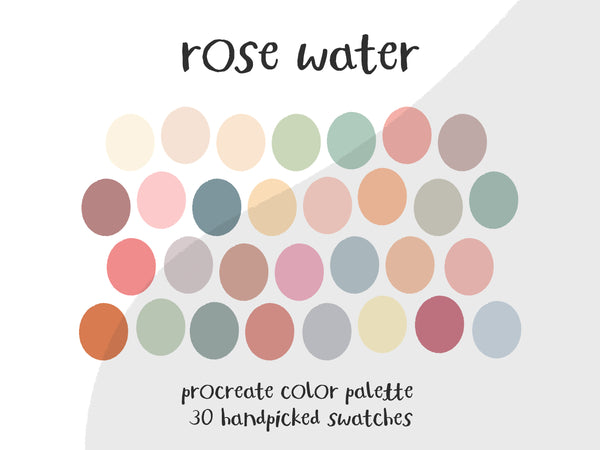 Color Palette for Procreate | Rose Water