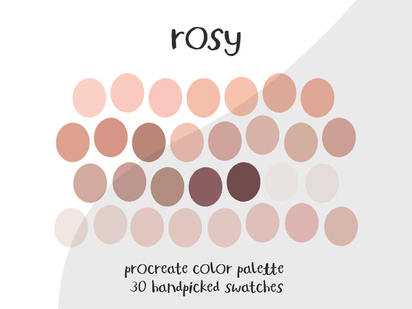 Color Palette for Procreate | Rosy