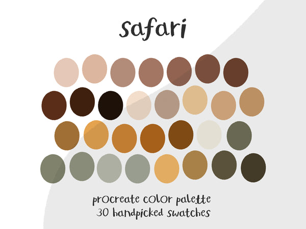 Color Palette for Procreate | Safari