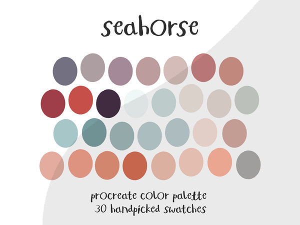 Color Palette for Procreate | Seahorse