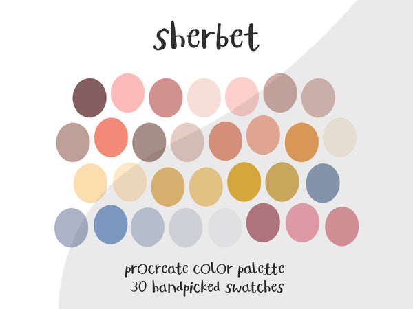 Color Palette for Procreate | Sherbet