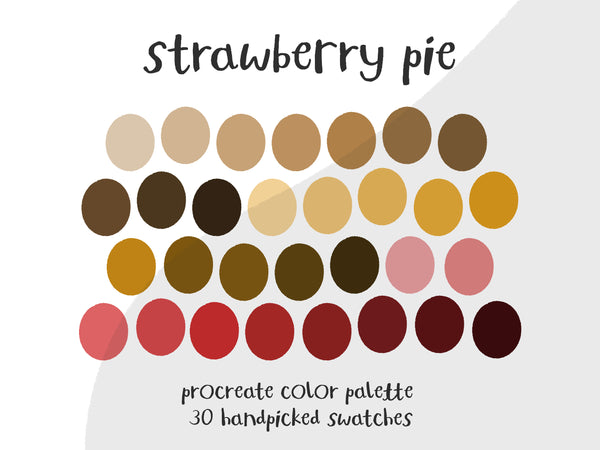 Color Palette for Procreate | Strawberry Pie