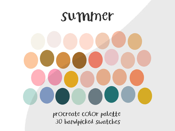 Color Palette for Procreate | Summer