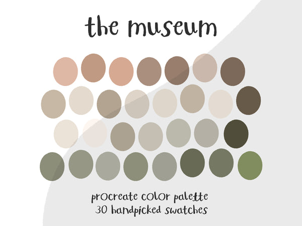 Color Palette for Procreate | The Museum