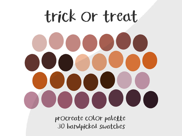 Color Palette for Procreate | Trick or Treat