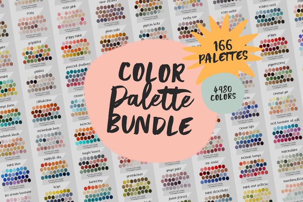 Color Palette BUNDLE / 166 Palettes for Procreate