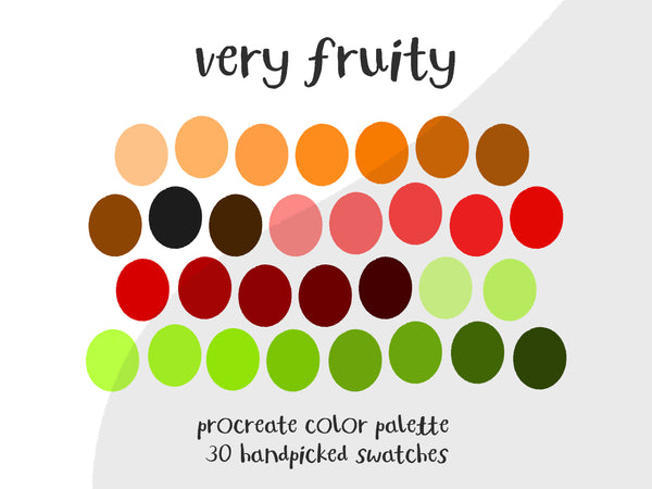 Color Palette for Procreate | Very Fruity